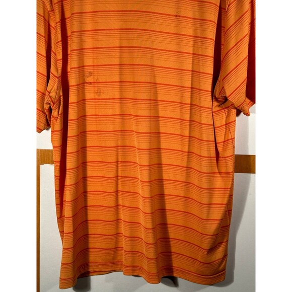 PGA Tour Orange Striped Polo Golf Athletic Shirt XXL - Picture 7 of 8